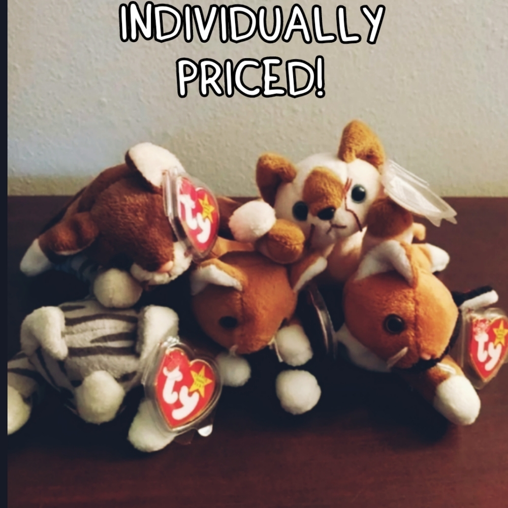 TY Beanie Babies Vintage Cat Collection NWT- See Prices!
